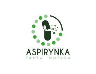 Projekt graficzny logo dla firmy online Aspirynka twoja apteka